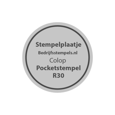 Tekstplaatje Colop Pocket Stamp R30