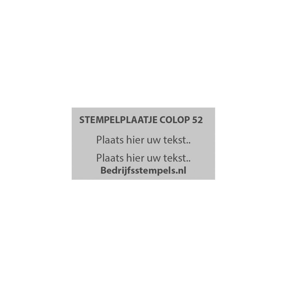 Stempelplaatje Colop Printer 52