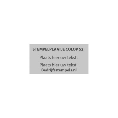 Stempelplaatje Colop Printer 52