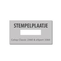 Stempelplaatje Colop 2360 & 3360