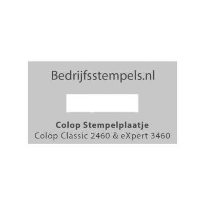 Stempelplaatje Colop 2460 & 3460