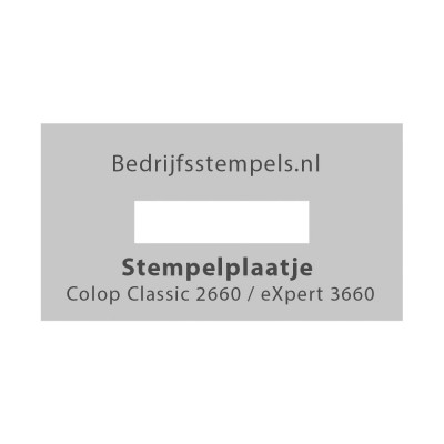 Stempelplaatje Colop 2660 & 3660