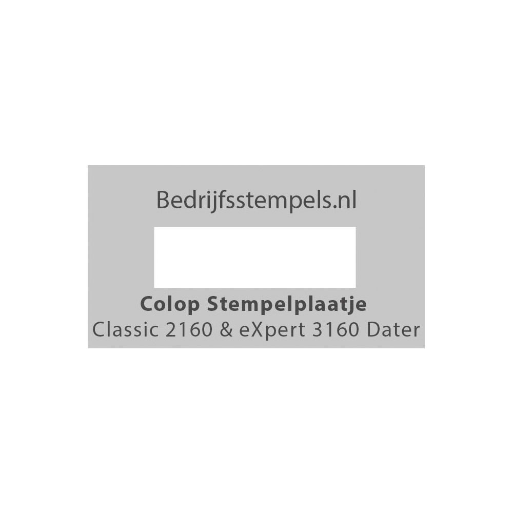 Stempelplaatje Colop 2160 & 3160