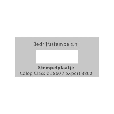 Stempelplaatje Colop 2860 & 3860