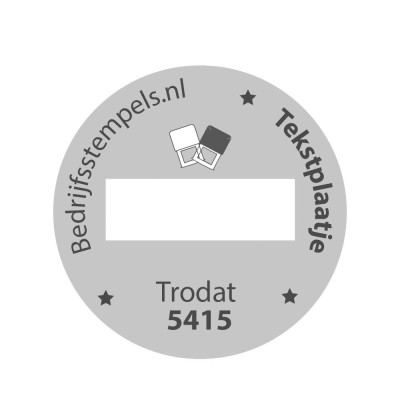 Trodat Professional 5415/D tekstplaatje