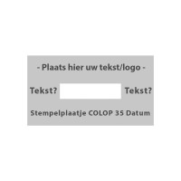 Tekstplaatje Colop Printer 35 Datum