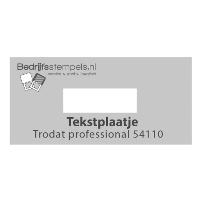 Trodat Professional 54110 stempelplaatje