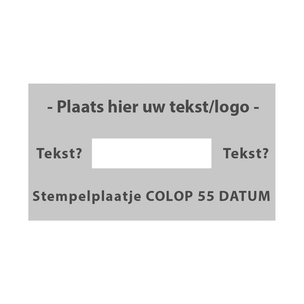 Stempelplaatje Colop Printer 55 Datum