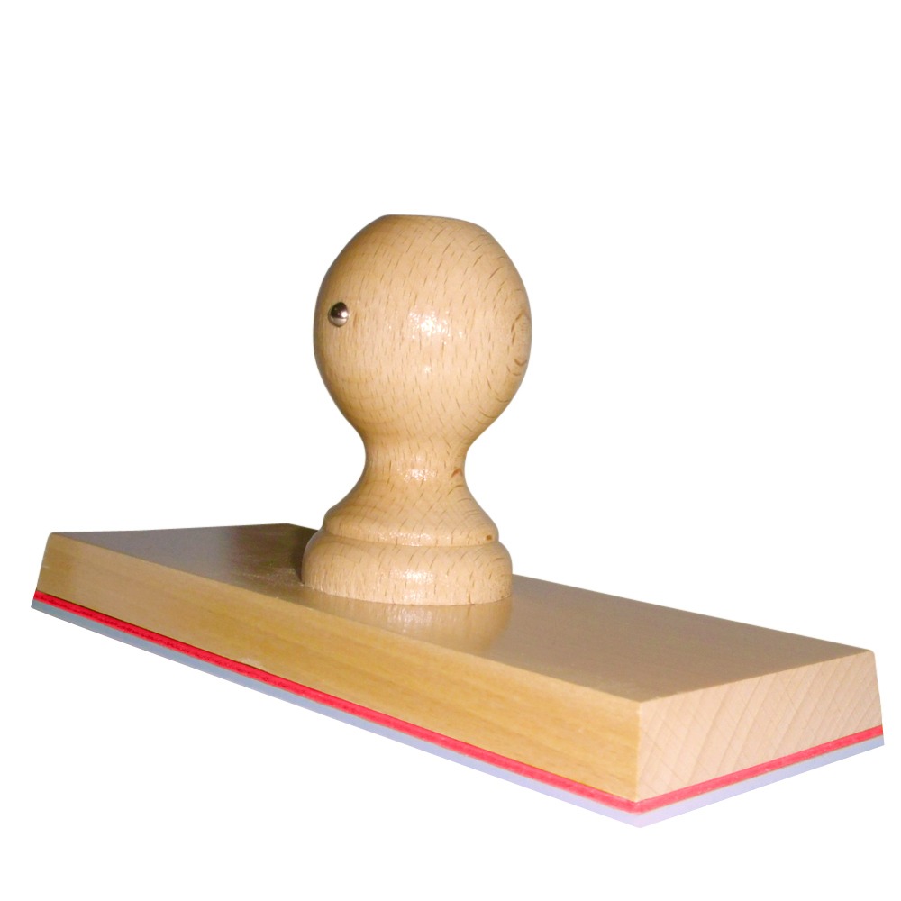 Grote Houten Handstempel 200 x 80 mm