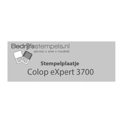 Tekstplaatje Colop eXpert 3700