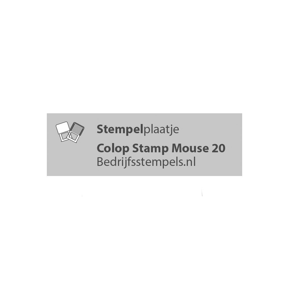 Colop Stamp Mouse 20 stempelplaatje