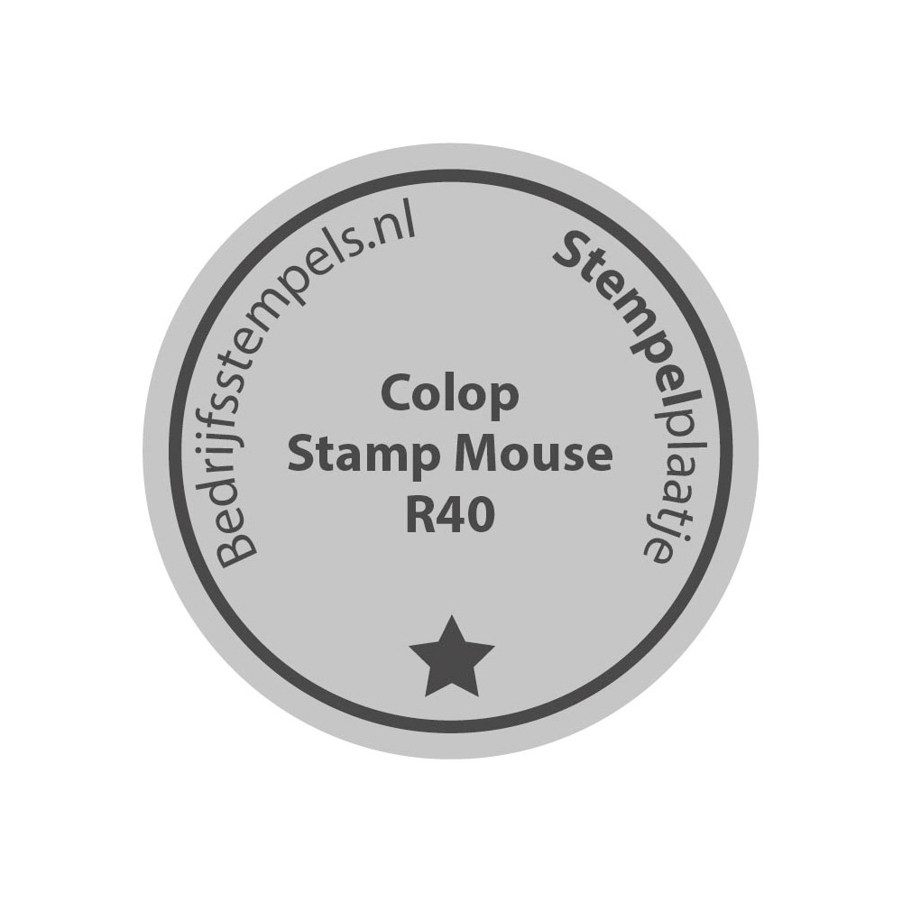 Colop Stamp Mouse R40 tekstplaatje