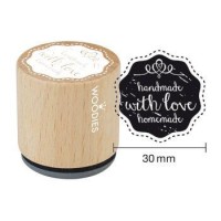 Handmade stempel Houten handstempel "Woodies" | Handmade with love