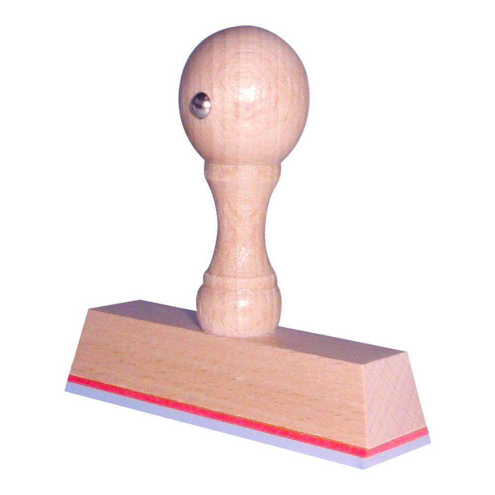 Houten Handstempel 80 x 20 mm