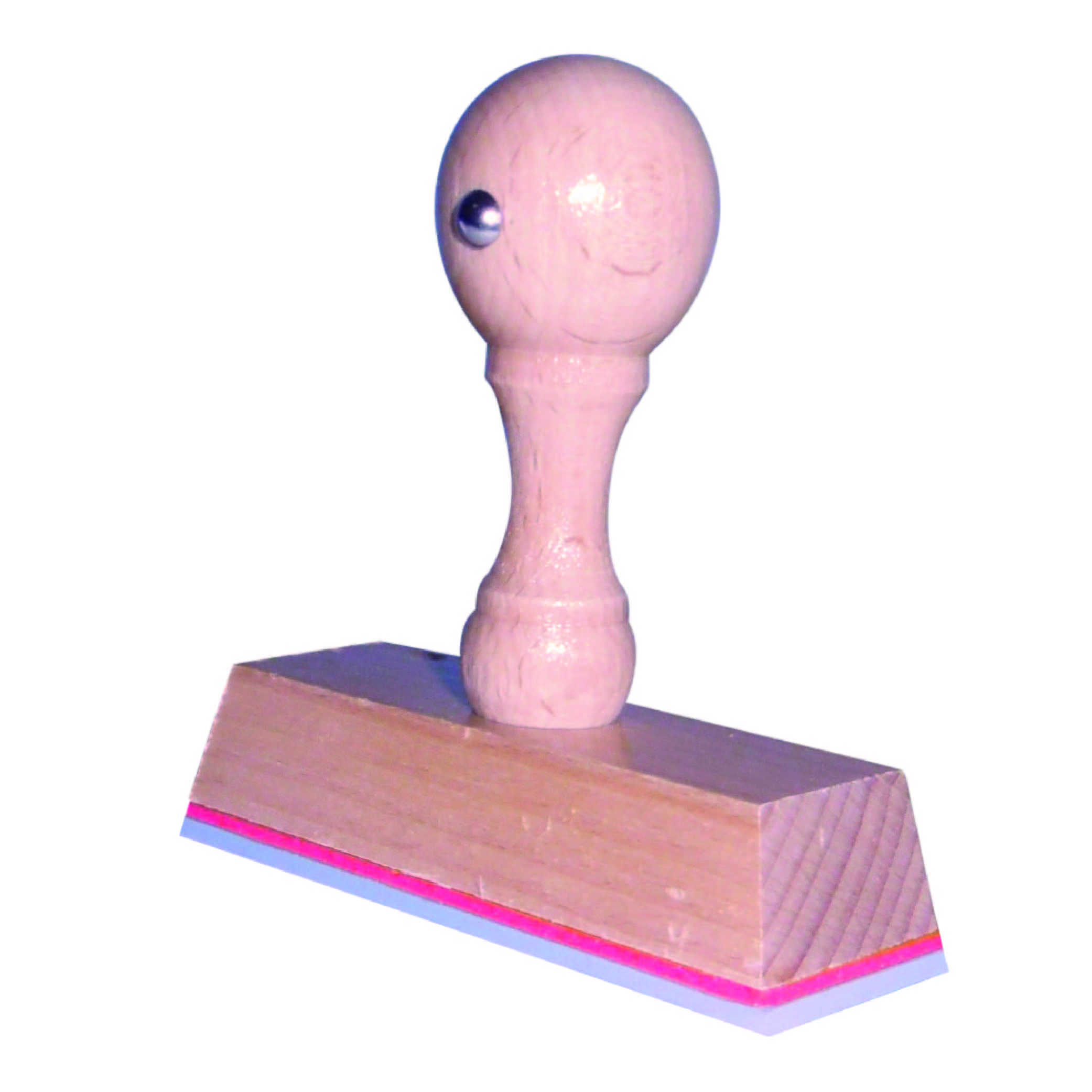 Houten Handstempel 75 x 25 mm