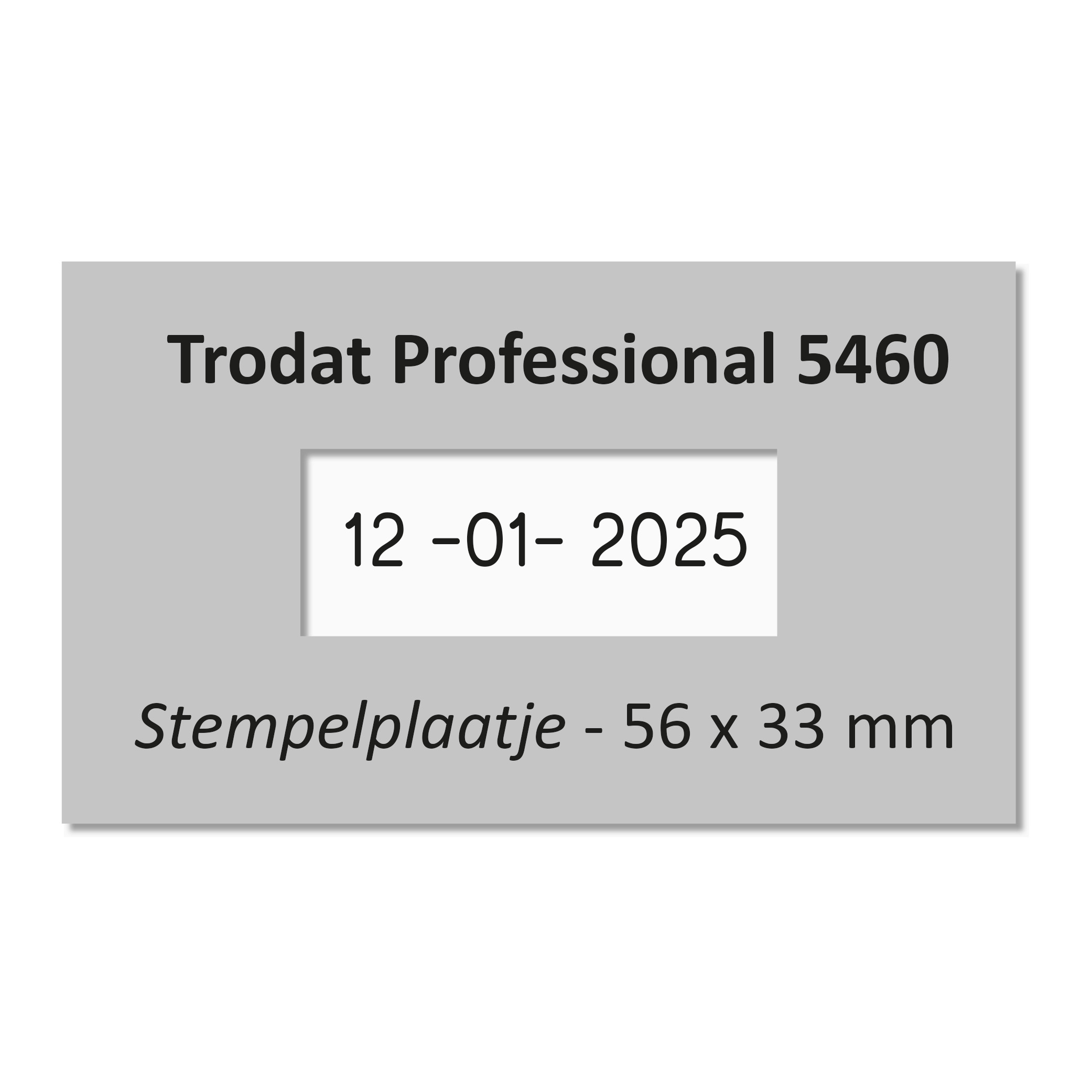 Trodat Professional 5460/D stempelplaatje