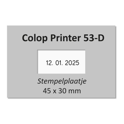 Colop Printer 53 Datum stempelplaatje