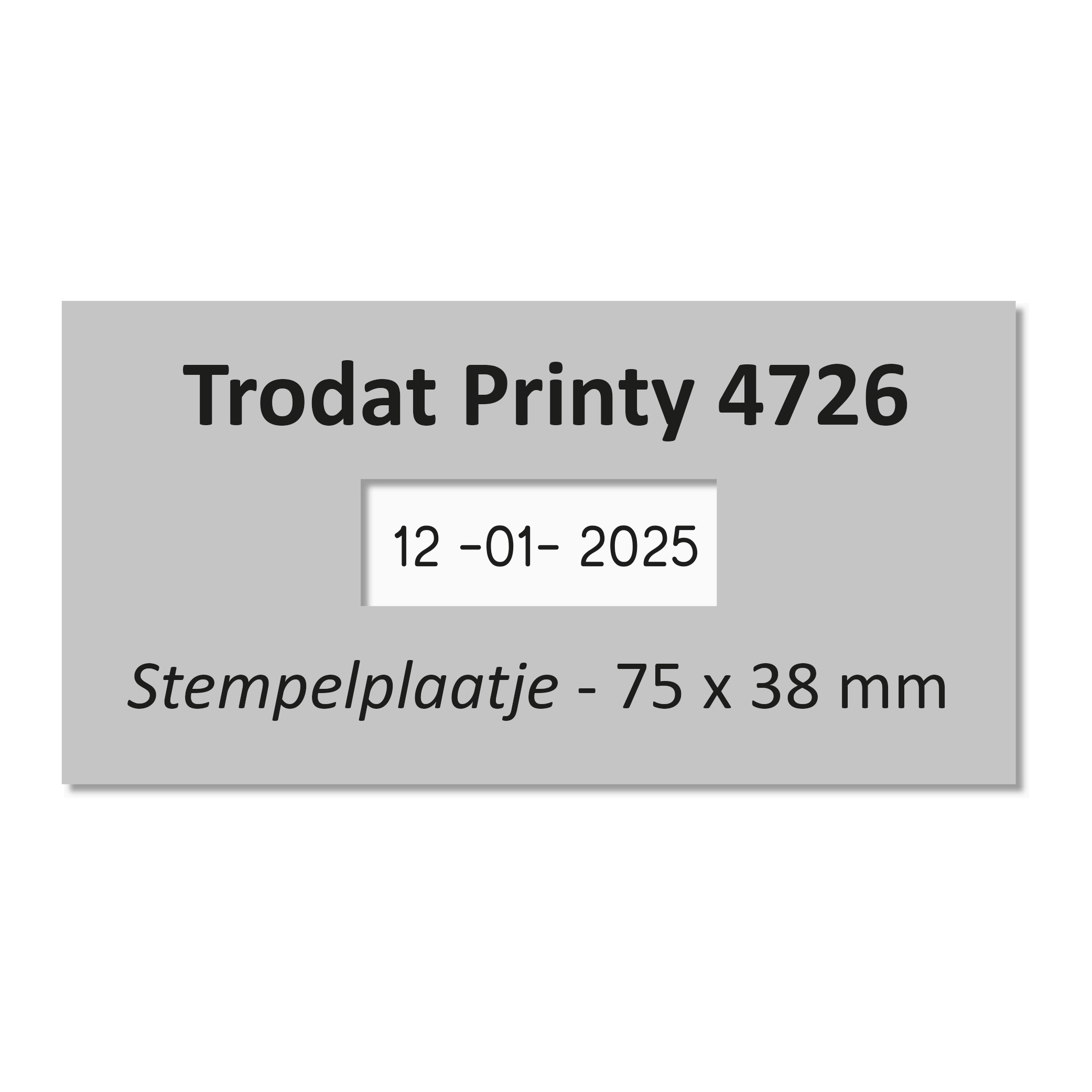 Trodat Printy 4726/D stempelplaatje