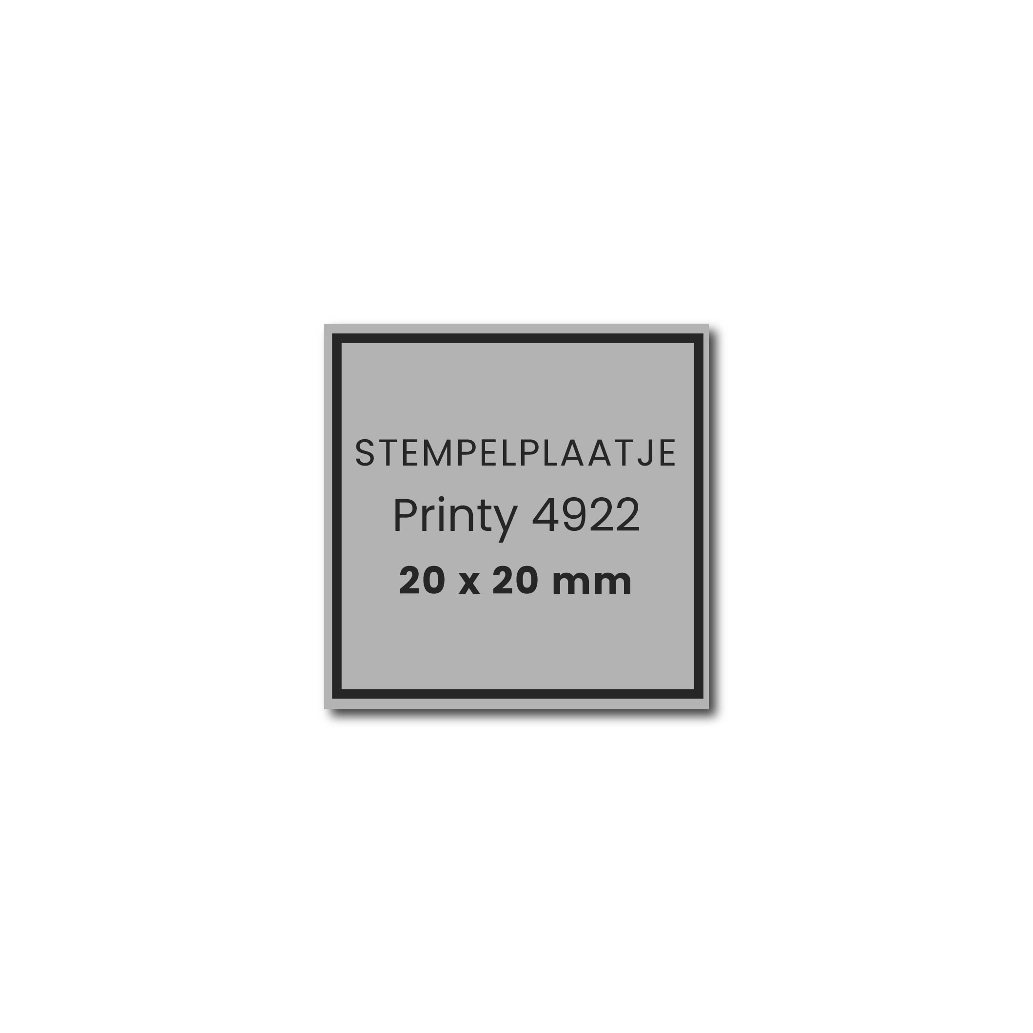 Trodat Printy 4922 tekstplaatje