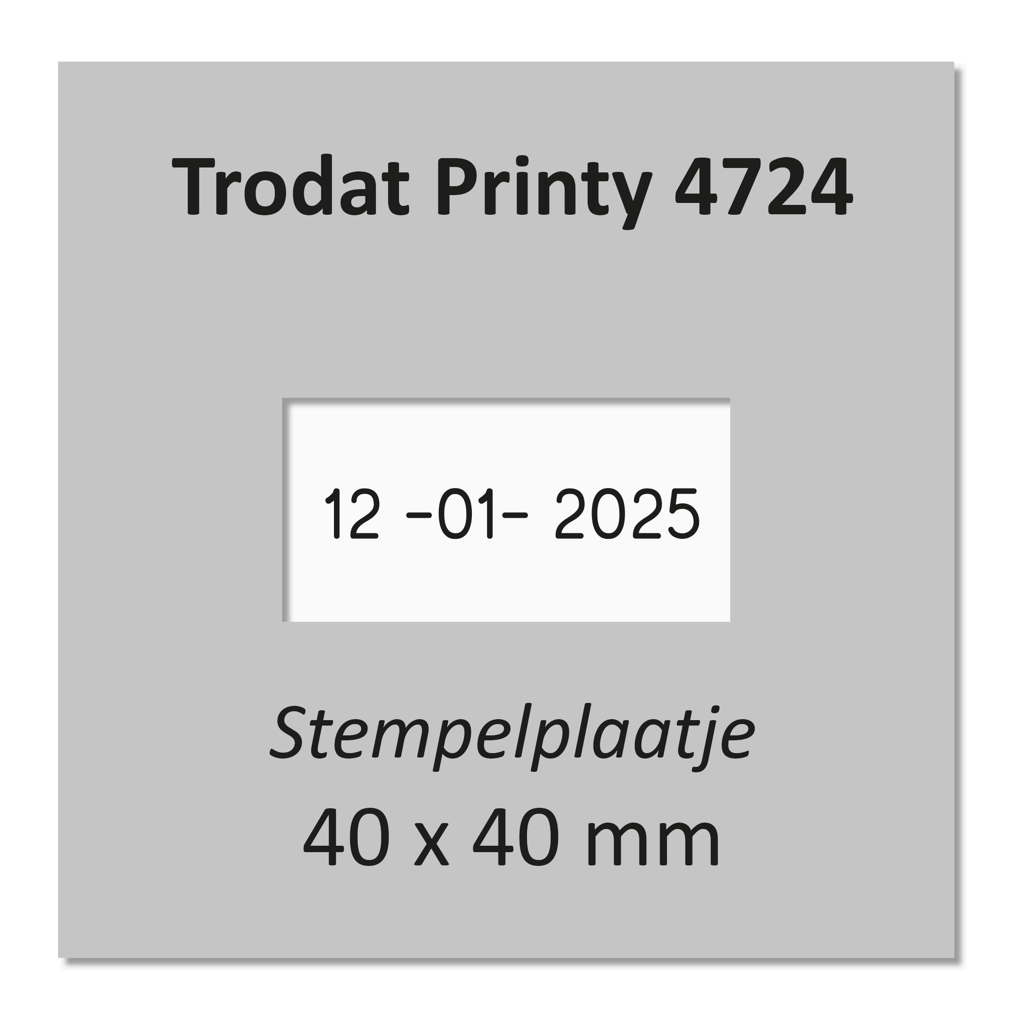 Stempelplaatje Trodat Printy 4724/D