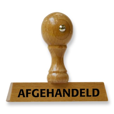 Handstempel AFGEHANDELD