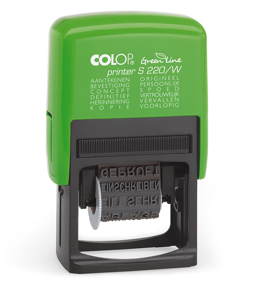 Colop Printer S 220W GREEN LINE Woordstempel | Bedrijfsstempels.nl