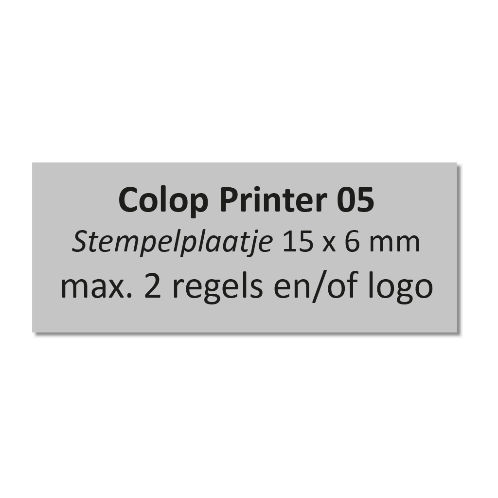 Stempelplaatje Colop 05
