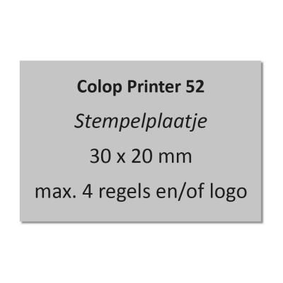 Stempelplaatje Colop Printer 52
