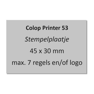 Stempelplaatjes Colop Printer 53