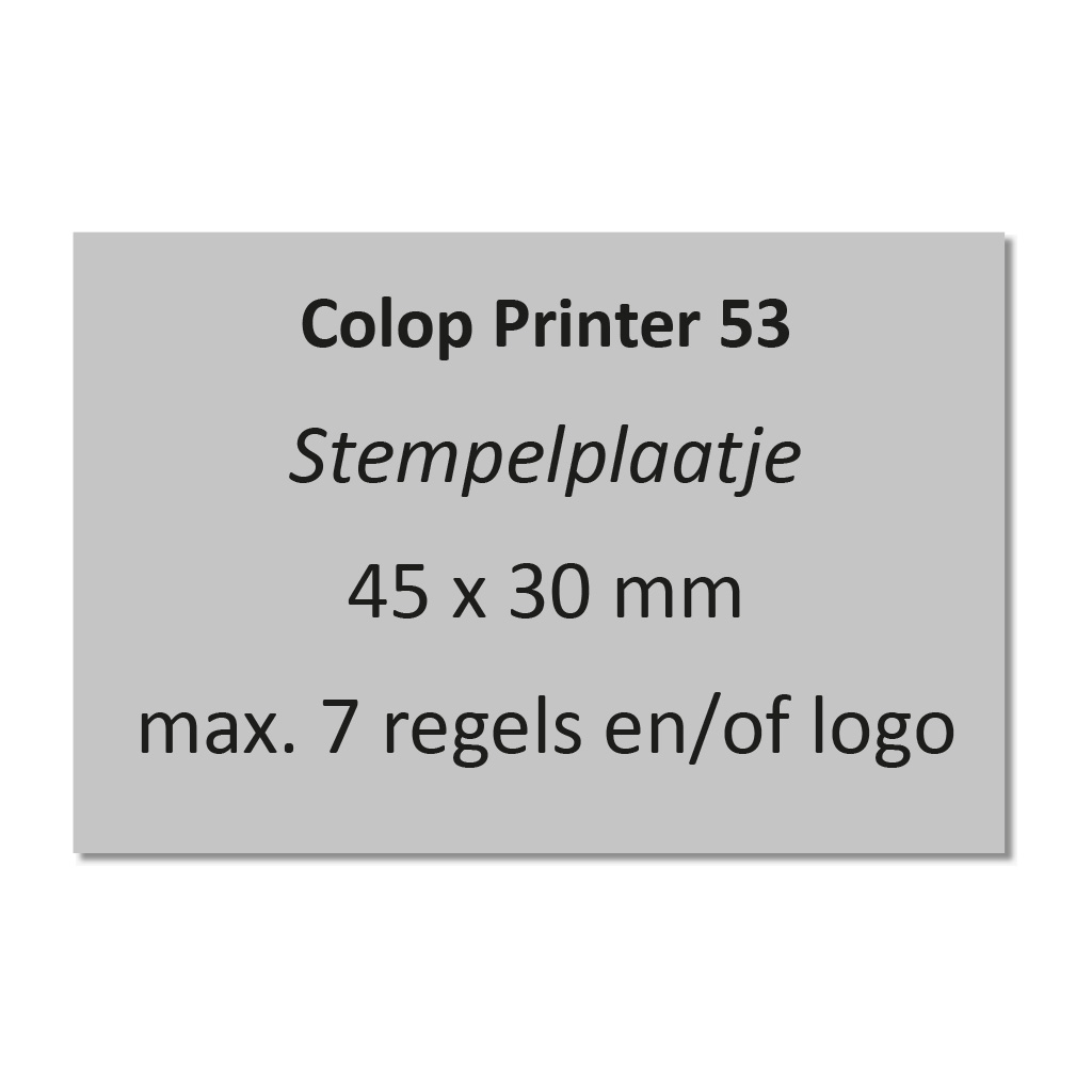 Stempelplaatjes Colop Printer 53