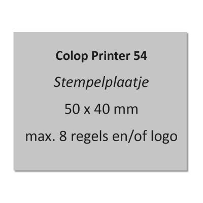 Tekstplaatje Colop Printer 54