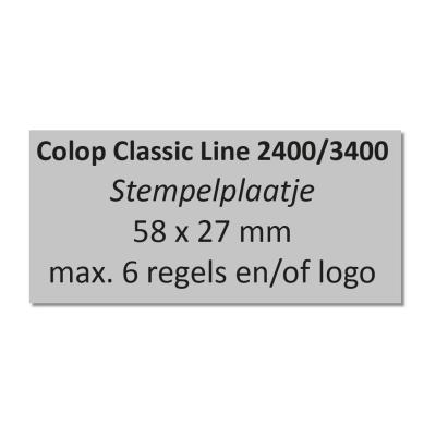 Colop 2400 & 3400 stempelplaatje