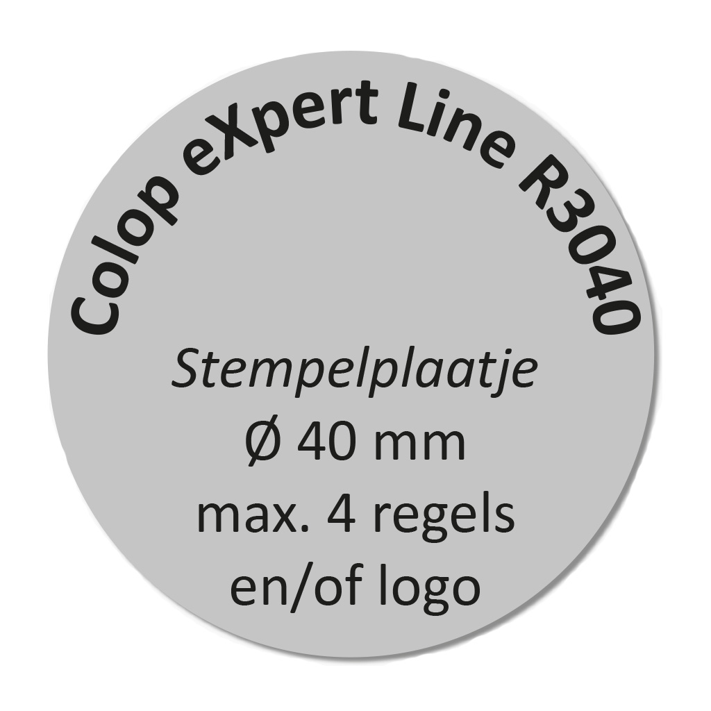 Stempelplaat Colop eXpert 3040