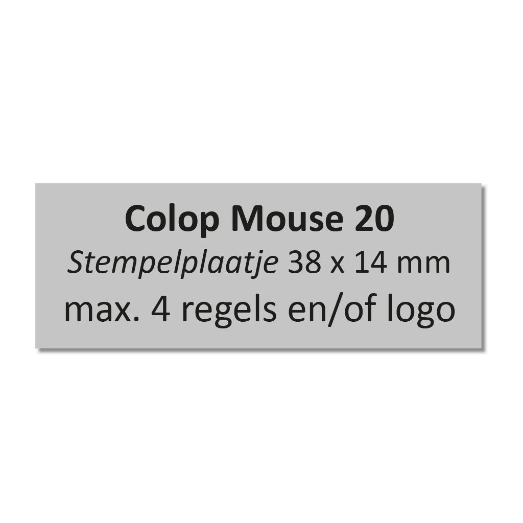 Colop Stamp Mouse 20 stempelplaatje