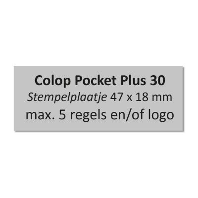 Colop Pocket Stempel 30 stempelplaatje