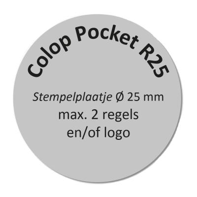 Tekstplaatje Colop Pocket Stamp R25