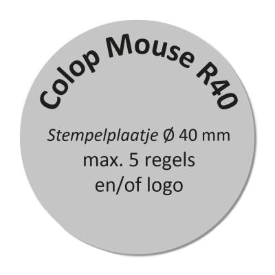 Colop Stamp Mouse R40 tekstplaatje