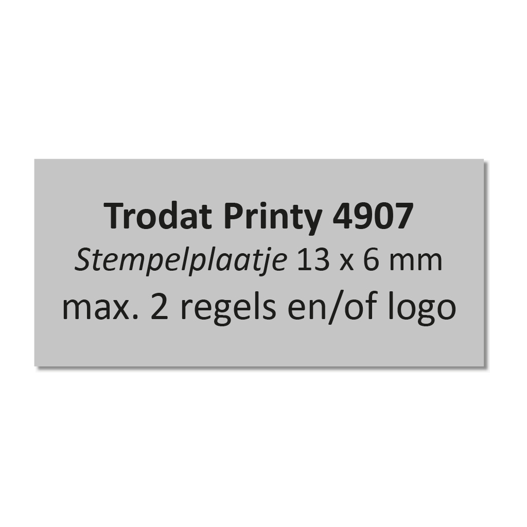 Stempelplaatje Trodat Printy 4907