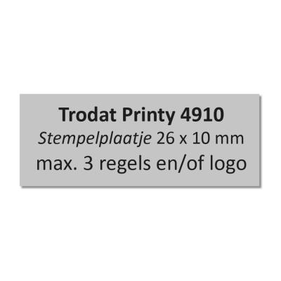 Trodat Printy 4910 Tekstplaatje