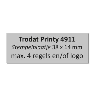 Trodat Printy 4911 Tekstplaatje