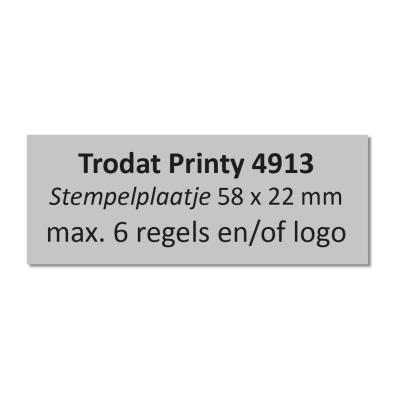 Tekstplaatje Trodat Printy 4913