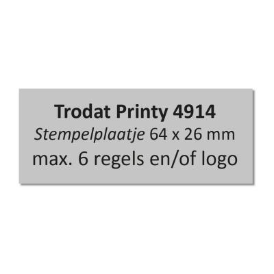 Stempelplaatje Trodat Printy 4914