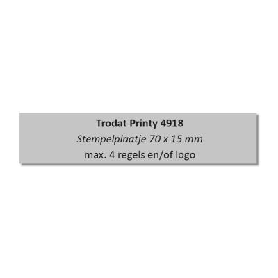 Trodat Printy 4918 Tekstplaatje