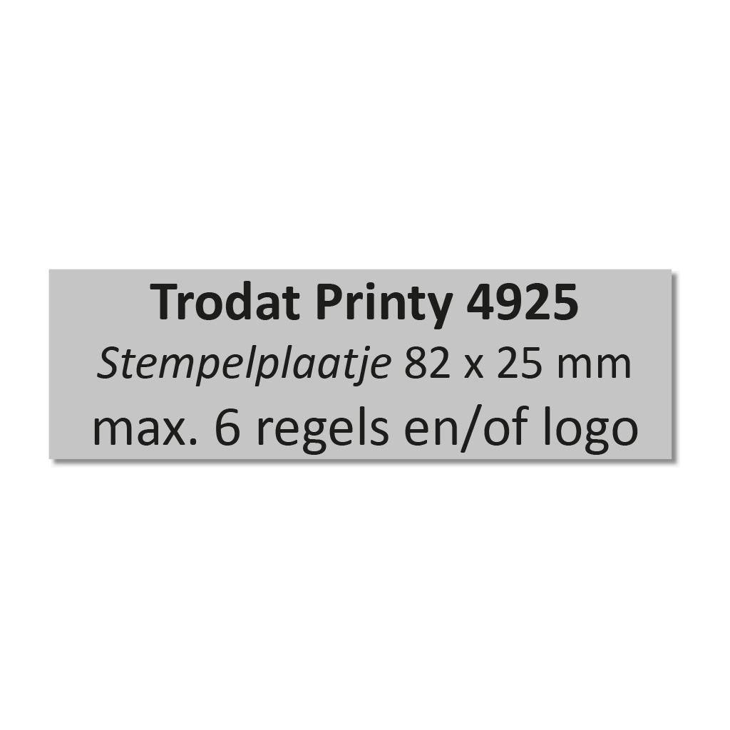 Trodat Printy 4925 Stempelplaatje