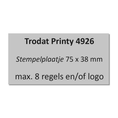 Trodat Printy 4926 Tekstplaatje