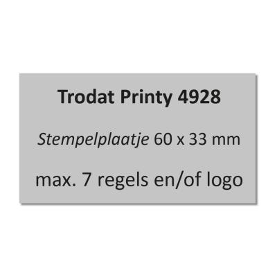 Trodat Printy 4928 Tekstplaatje