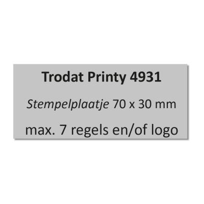 Trodat Printy 4931 tekstplaatje