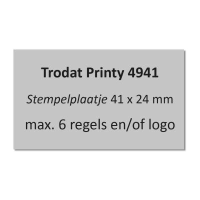 Trodat Printy 4941 tekstplaatje
