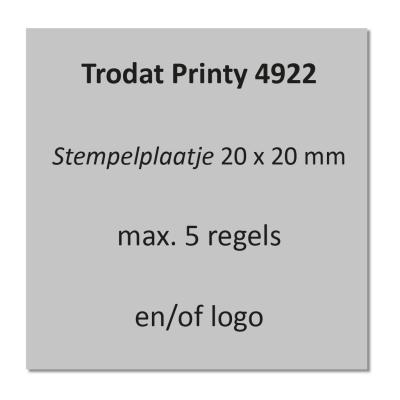 Trodat Printy 4922 tekstplaatje