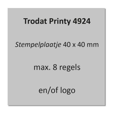 Trodat Printy 4924 Tekstplaatje